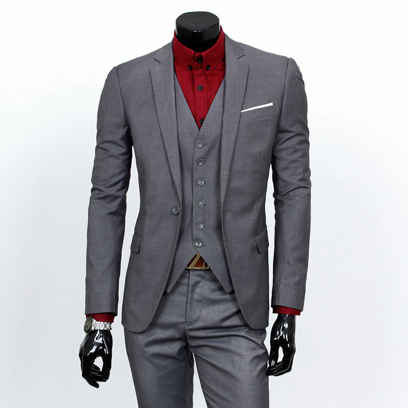 Formal Men's Suits 3pcs Business/Wedding Set (Jacket+Pants+Vest)