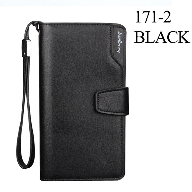 New Casual Purse Leather Long Design Men's Wallet