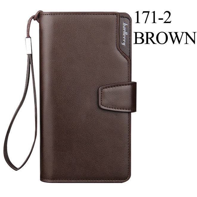 New Casual Purse Leather Long Design Men's Wallet