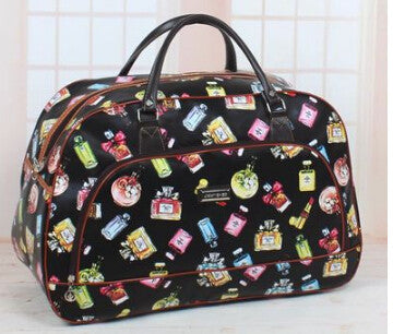 Tower Beauty Lady Print Luggage Waterproof Travel Bags