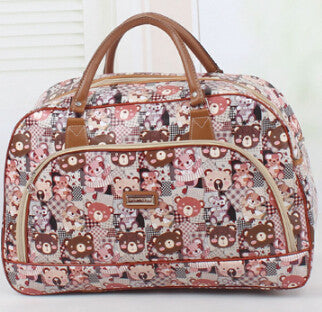 Tower Beauty Lady Print Luggage Waterproof Travel Bags