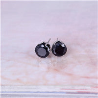 Gold Plated Zircon Stud Earrings in 14 Colors