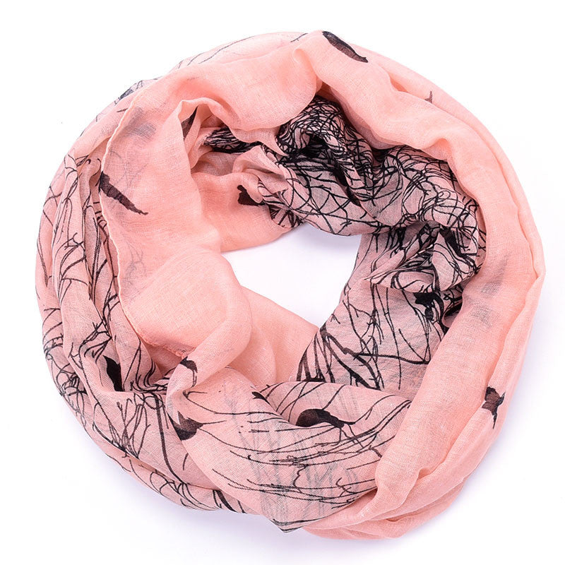 Viscose Infinity Loop Foulard Scarves