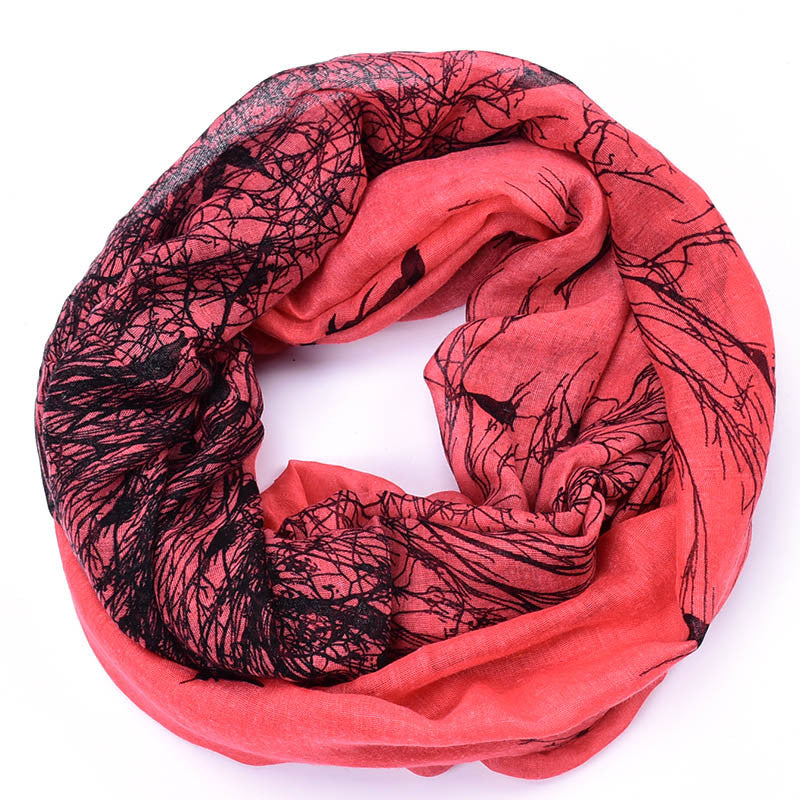 Viscose Infinity Loop Foulard Scarves