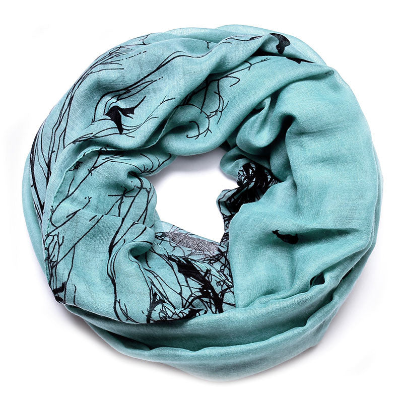 Viscose Infinity Loop Foulard Scarves