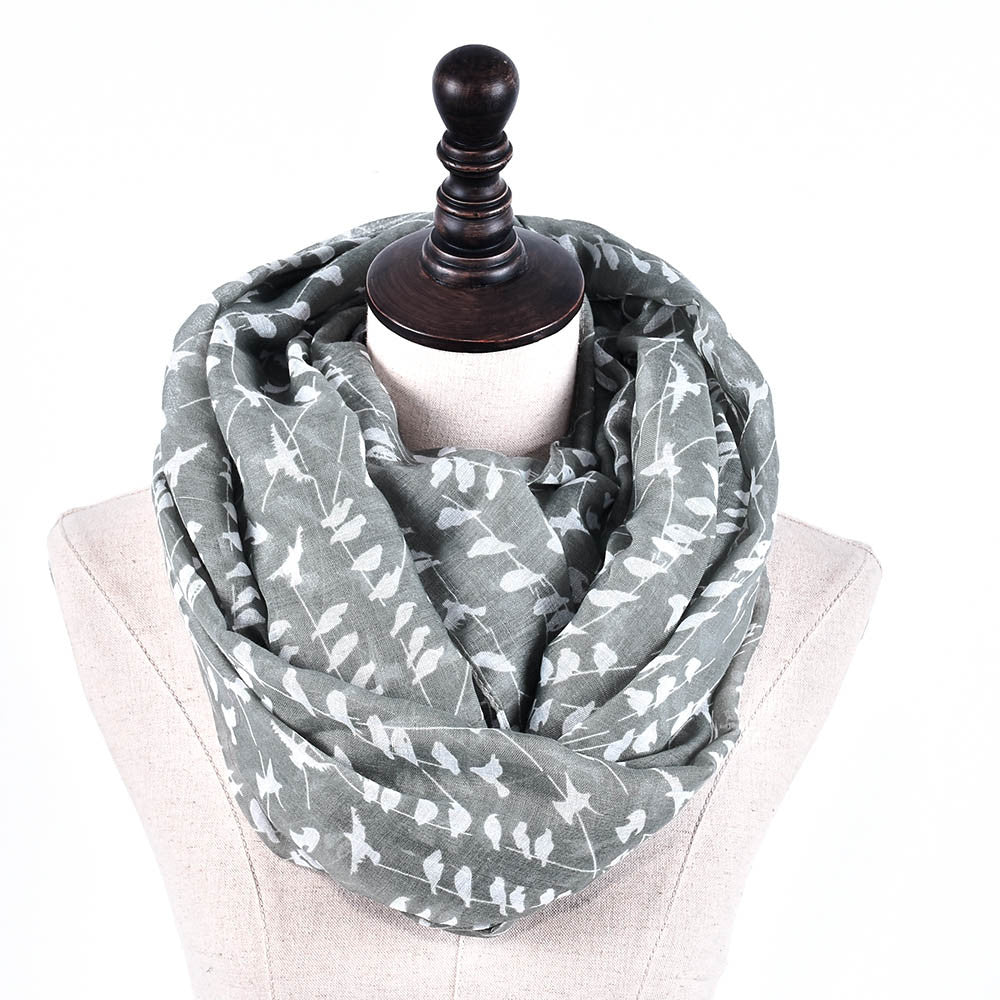 Viscose Infinity Loop Foulard Scarves