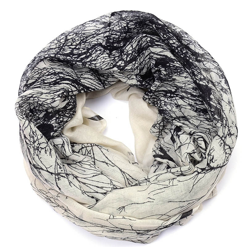 Viscose Infinity Loop Foulard Scarves