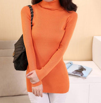 Medium-Long Turtleneck Sweater For Women