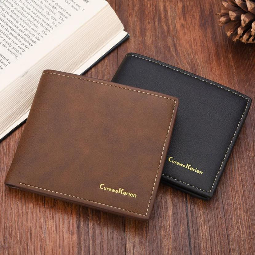 Credit Cards & Photo Holder Leather Wallets for Men