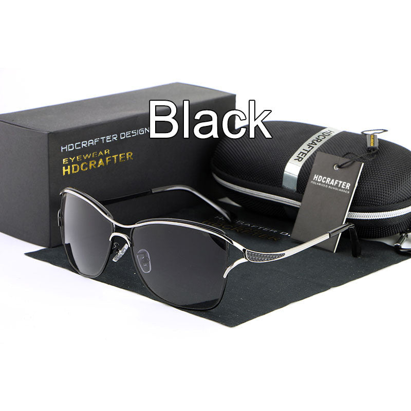 Brand Designer High Quality Metal Frame Polarized Sunglasses For Women