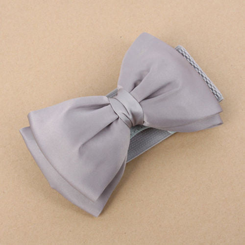 Lady Bowknot Stretch Elastic Wide Waistband Belt For Women