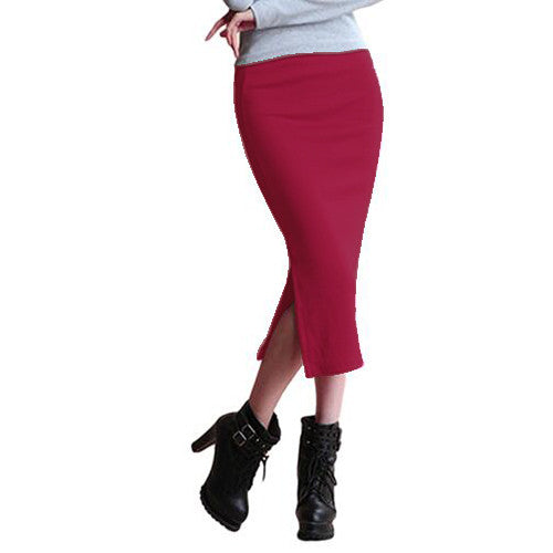 Spring Pencil Skirts Mid Waist Collection