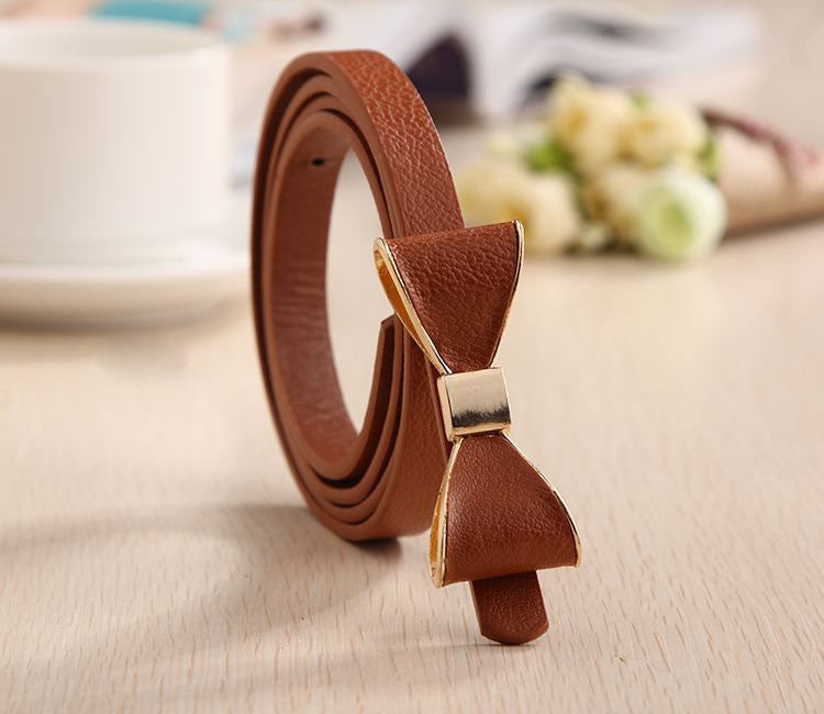 13 Color Luxury Bow Leather Belt for Women