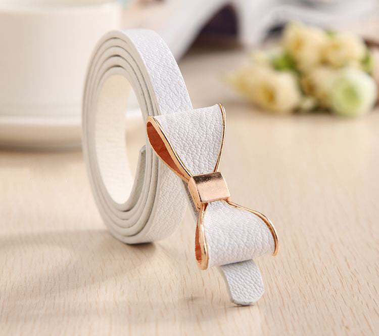 13 Color Luxury Bow Leather Belt for Women
