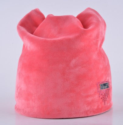Cat Girls Fluff Caps With Ear Flaps Hats for Women