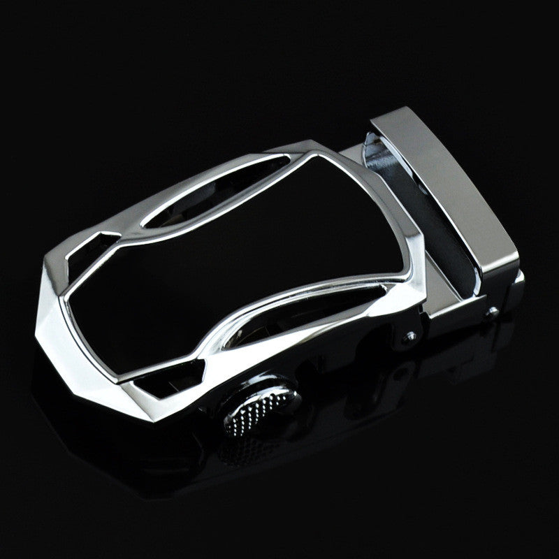 100% High Quality Metal Automatic Buckle Genuine Leather Belt for Men