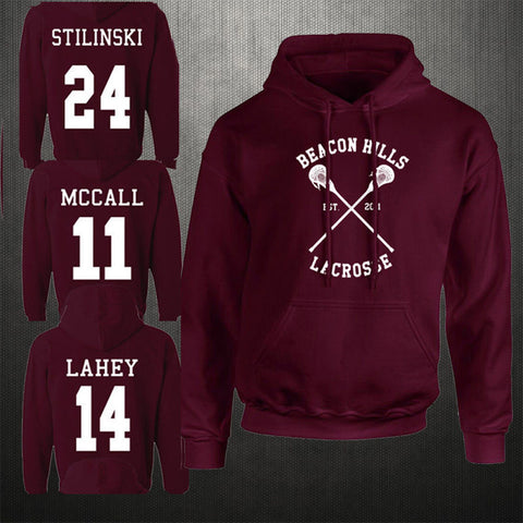 Beacon Hills Lacrosse Hoodie Unisex Sweatshirts for Men & Women