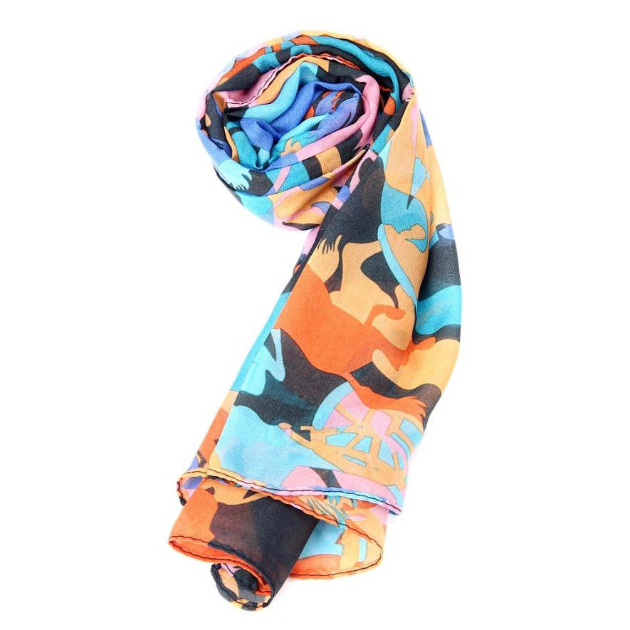 Multicolor Summer Soft Chiffon Scarves