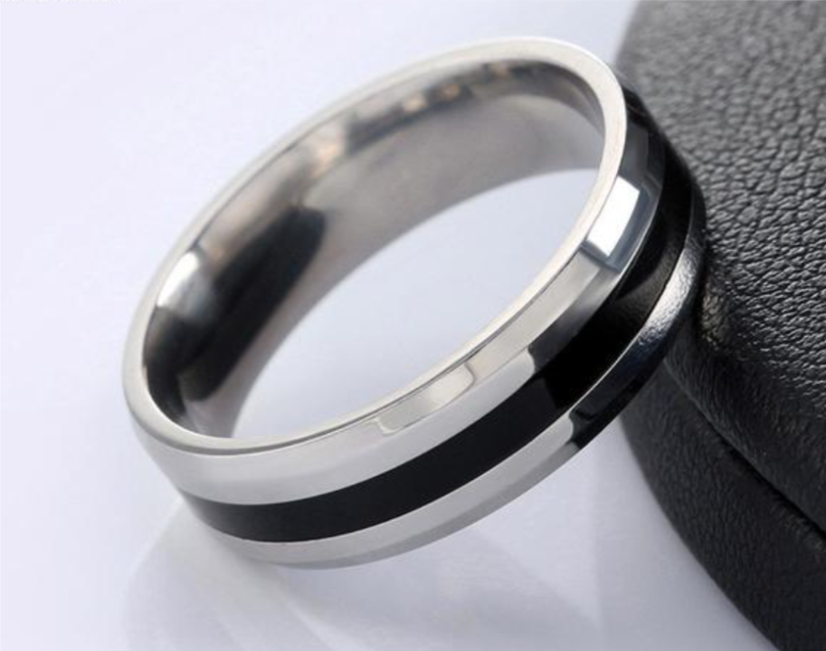 Titanium And Steel Fashion Unisex Ring