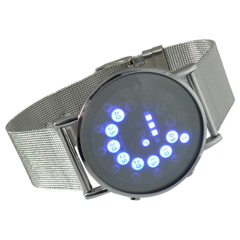 Blue Multi-LED Display Digital Watch