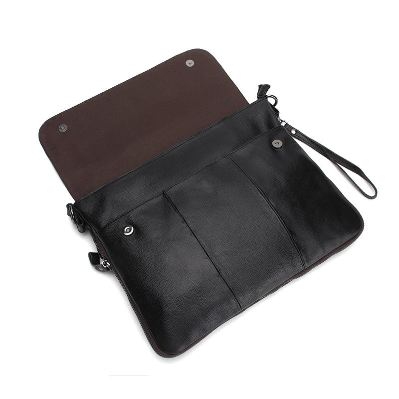 Genuine Leather Laptop Size Crossbody Bag For Men bc