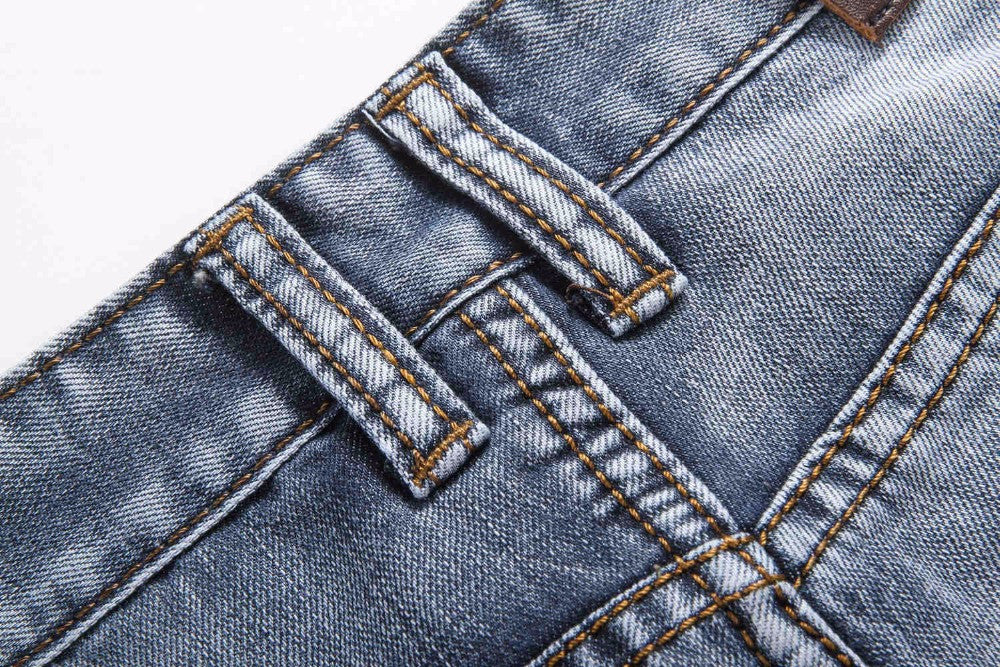 Brand Straight Denim Jeans for Men