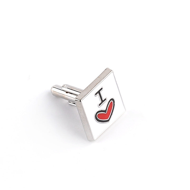 New Fashion 'I Love My Wife' Design Good Husband Cufflinks for Men