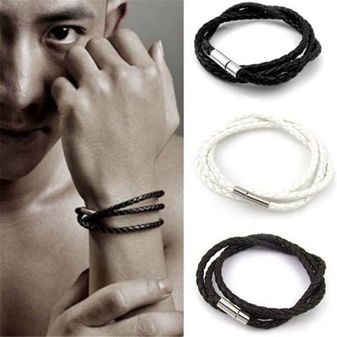 Handmade Rope Leather Bracelets mj-