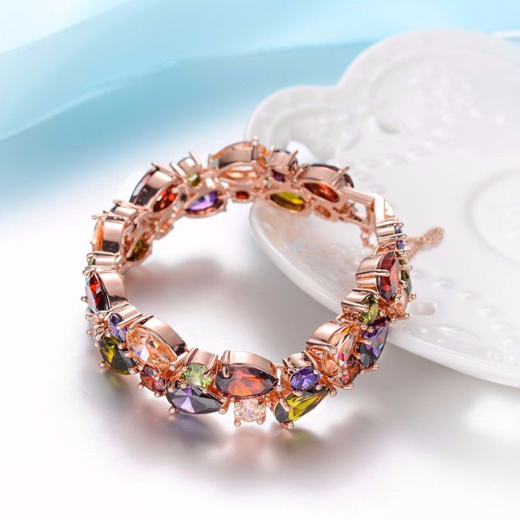 Trendy Colorful Zirconia Bracelets