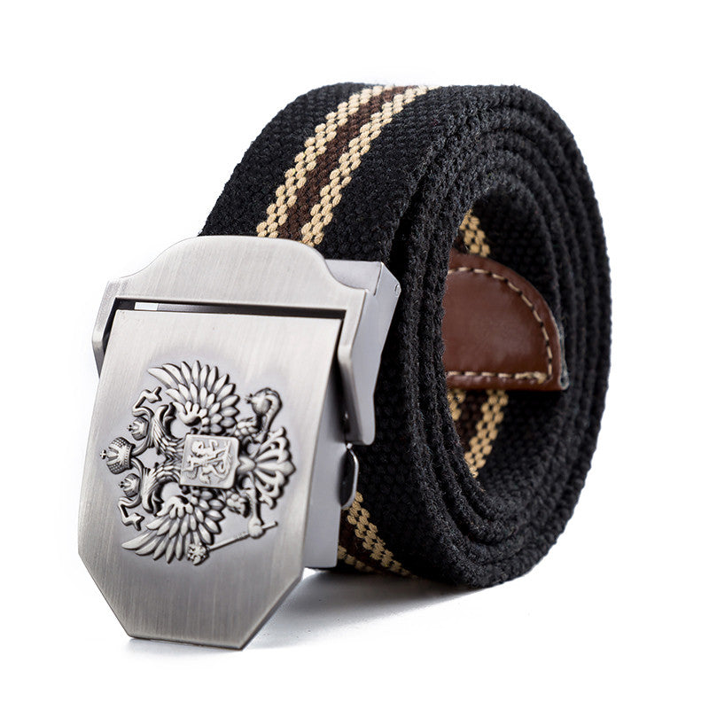 Unisex Belt Emblem Canvas Tactical High Quality Military Design