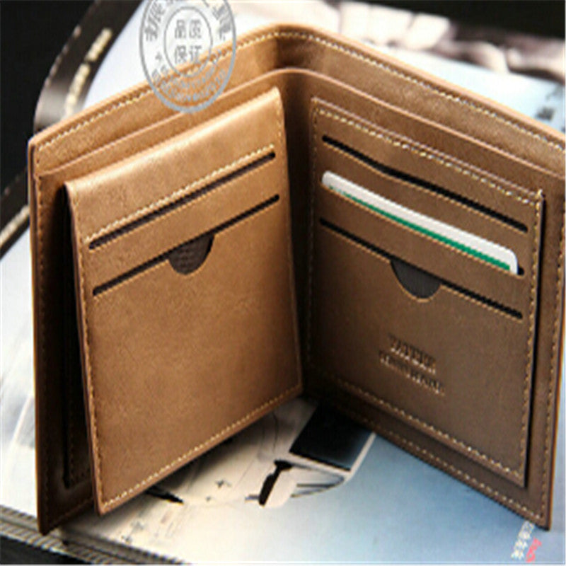 British Style Classic Pattern Plaid Men's Wallet