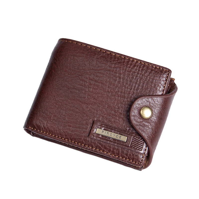 Small Wallet For Men Multifunction Purse With Coin Pocket Zipper