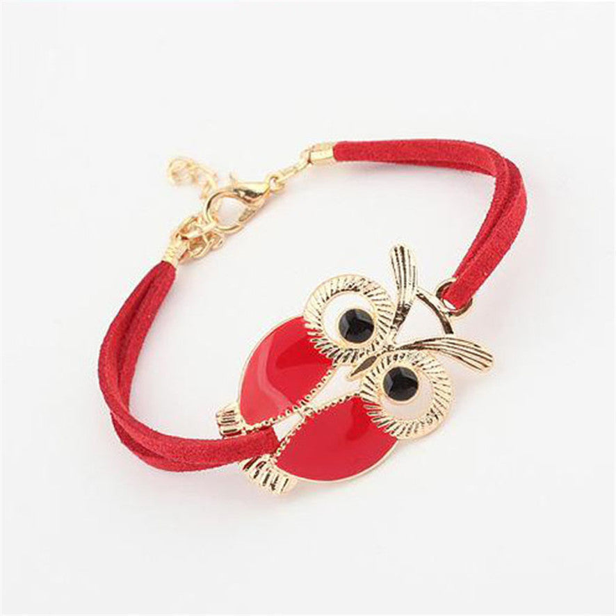 Girls Vintage Owl Bracelets