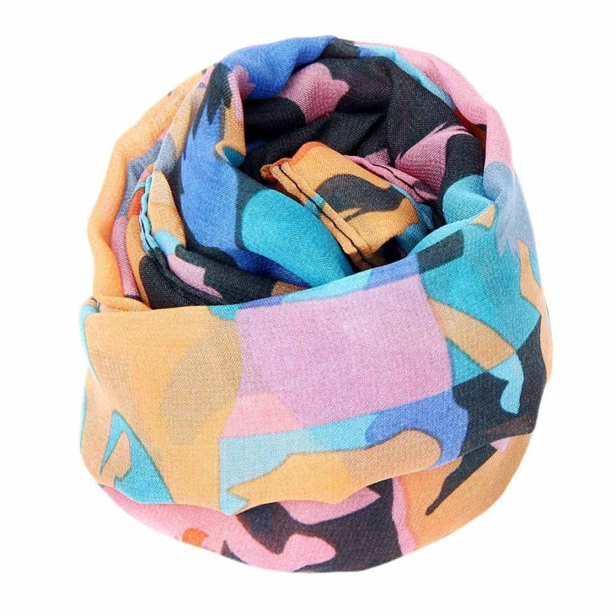 Multicolor Summer Soft Chiffon Scarves