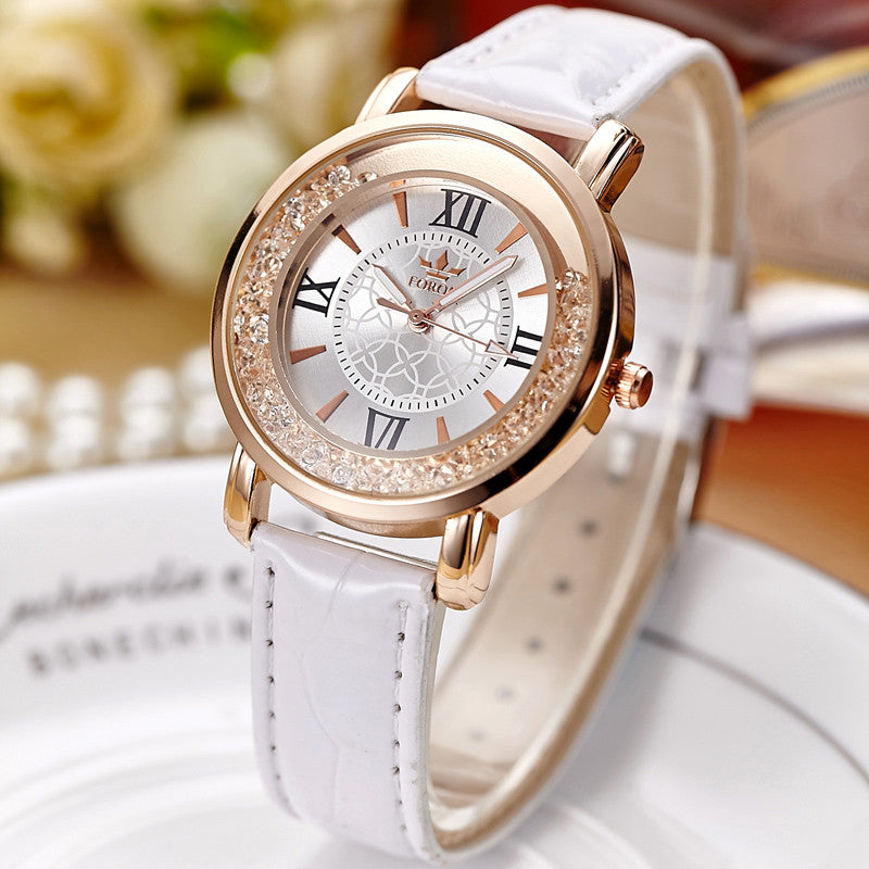 4 Crystal Fashion Rose Gold Watches ww-d