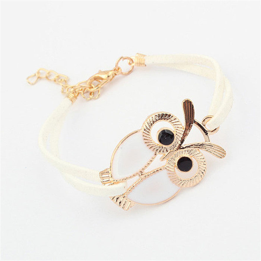 Girls Vintage Owl Bracelets