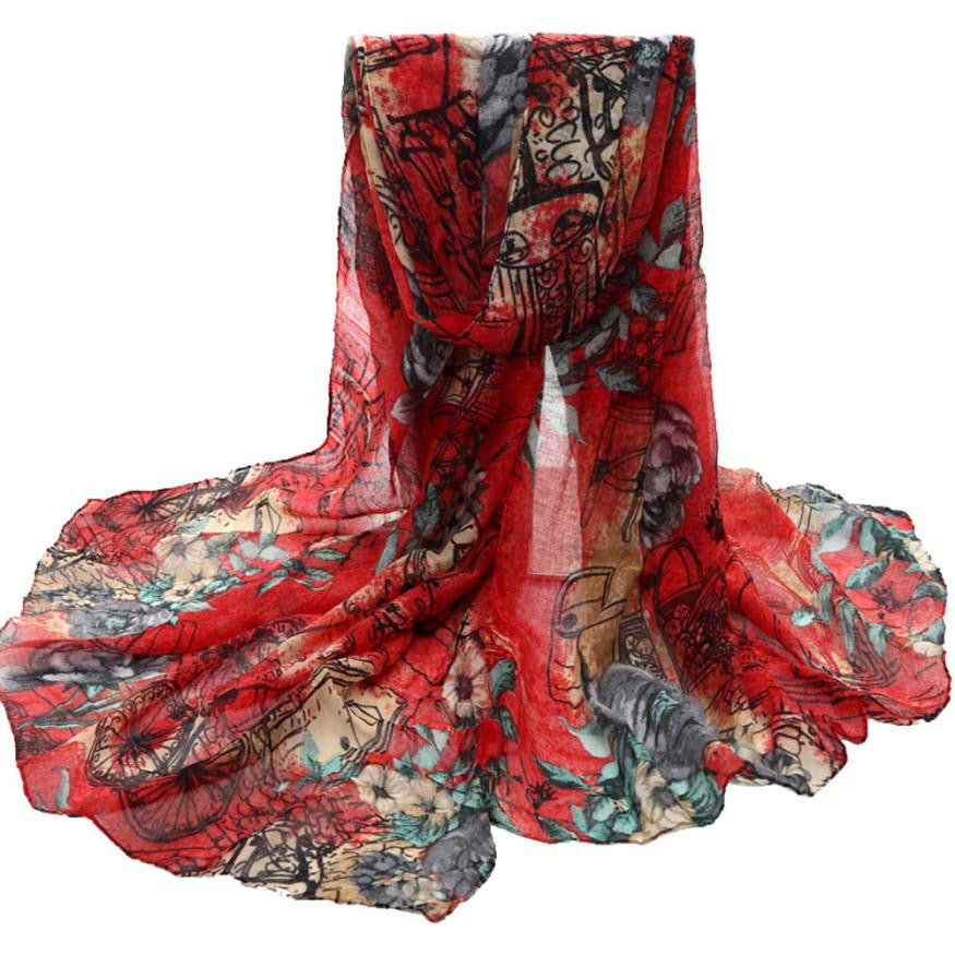 Printed Women Scarves in 6 Color