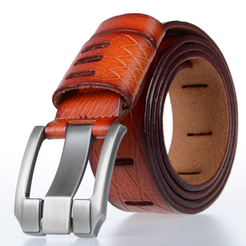 High Quality Genuine Luxury Leather Belt For Men