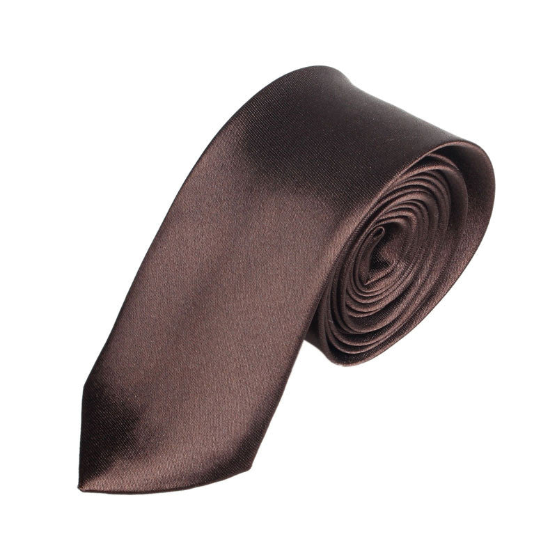 Narrow Shape Ties For Men Casual Arrow Slim Plain Neckties