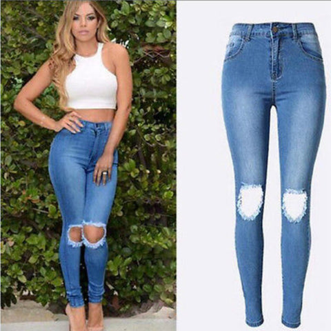 High Waist Stretch Jeans For Women Skinny Pants