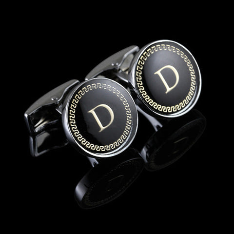 Letter D Cufflinks Men Accessories High Quality