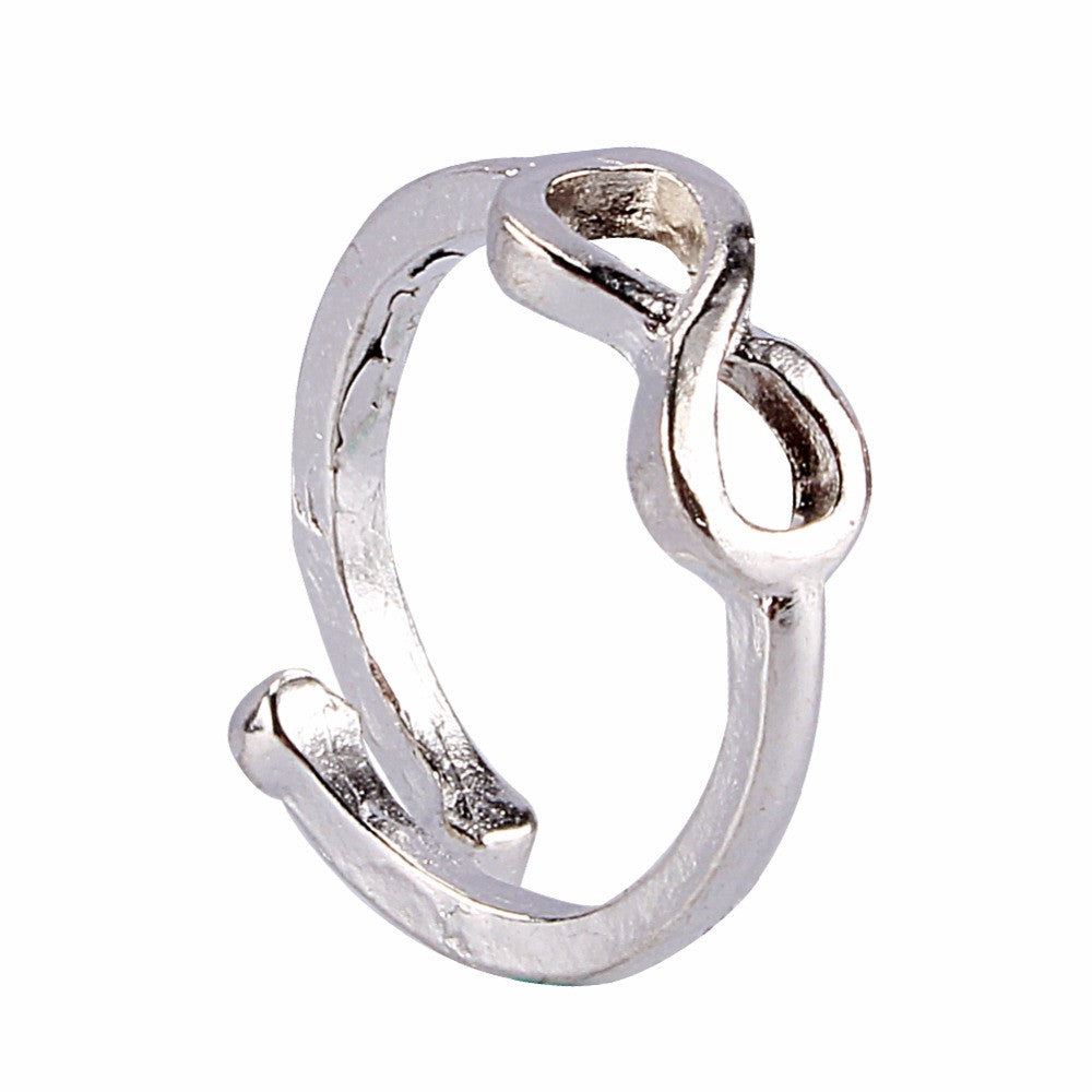 Elegant Adjustable Antique Plated Silver Metal Toe Ring Foot Beach Jewelry bj-