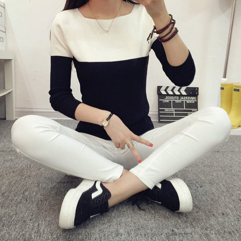 High Elastic Knitted Sweaters For Women