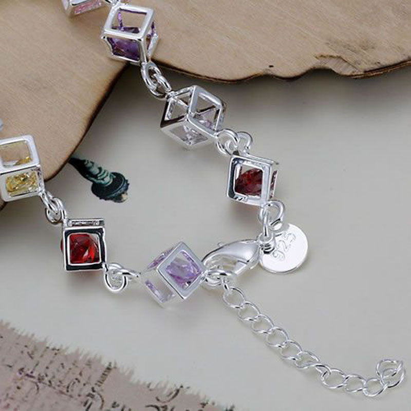 Colored Stone silver jewelry Bracelets