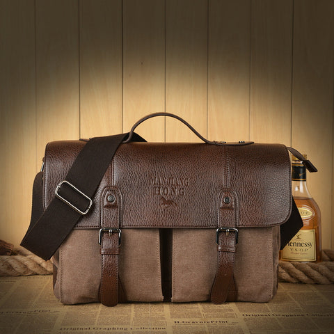 High Quality Canvas Business Briefcase For Men