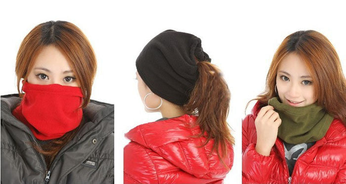 Fleece Scarf Neck Warmer Face Mask Cycling Hiking Unisex Scarves