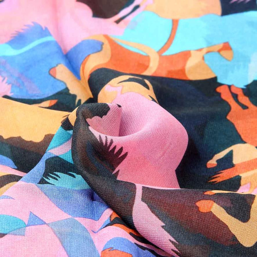 Multicolor Summer Soft Chiffon Scarves