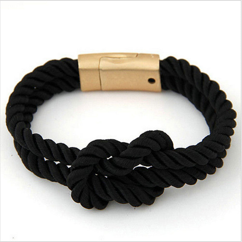 Trendy Braided Rope Bracelets mj-