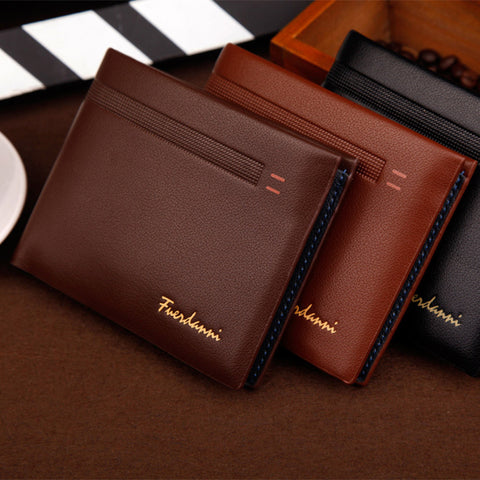 Black Brown Coffee Colors High Quality Leather Men's Wallet
