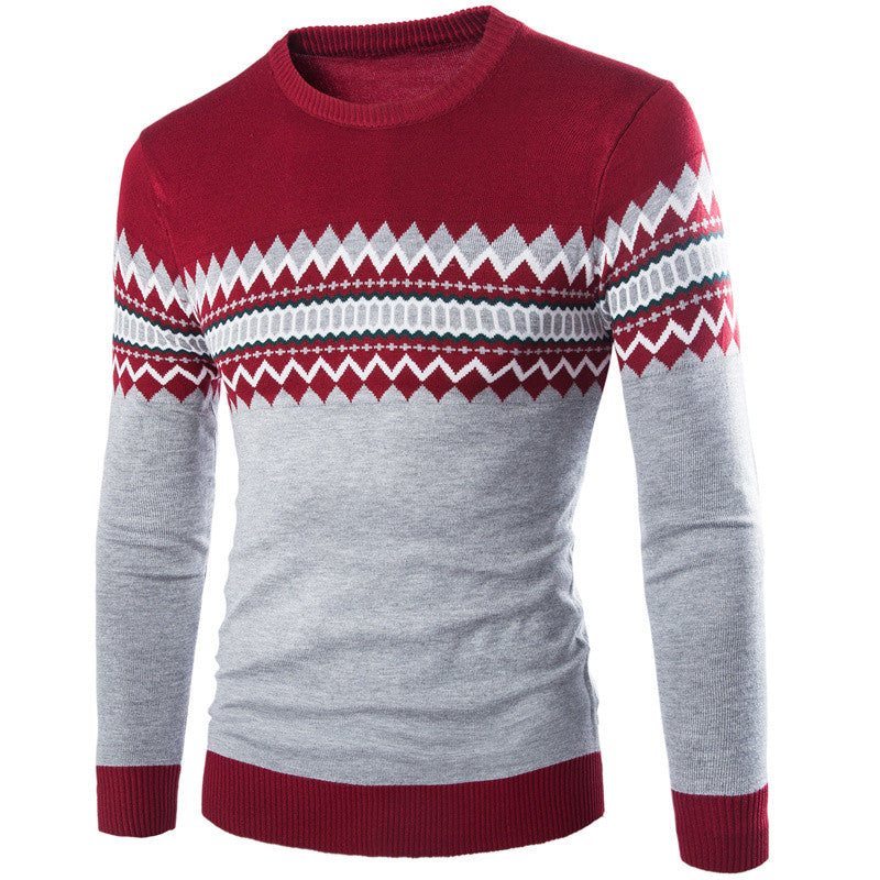 Fashion Personality Round Neck Men's Sweater Sweatshirts